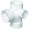 Charlotte Pipe And Foundry Charlotte Pipe Schedule 40 3 in. Hub X 3 in. D Hub PVC Sanitary Tee 1 pk PVC004170800 - alternate 1
